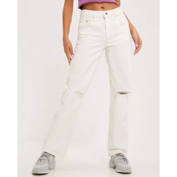 New! Levi's '94 Baggy 90s Straight Leg Distressed Mid High Waist Loose Fit Jeans - Picture 2 of 16